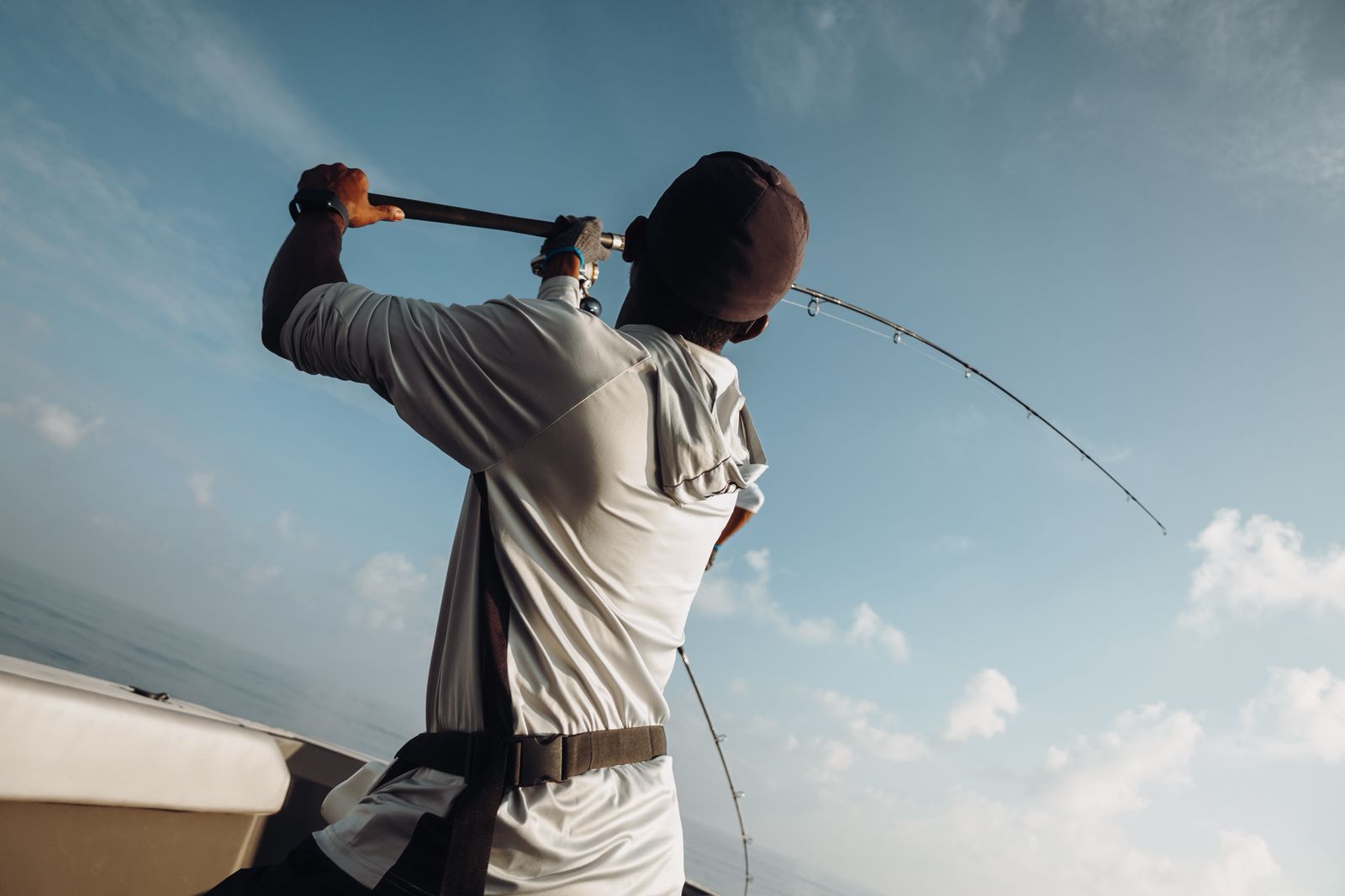 Marlin jumping out of water